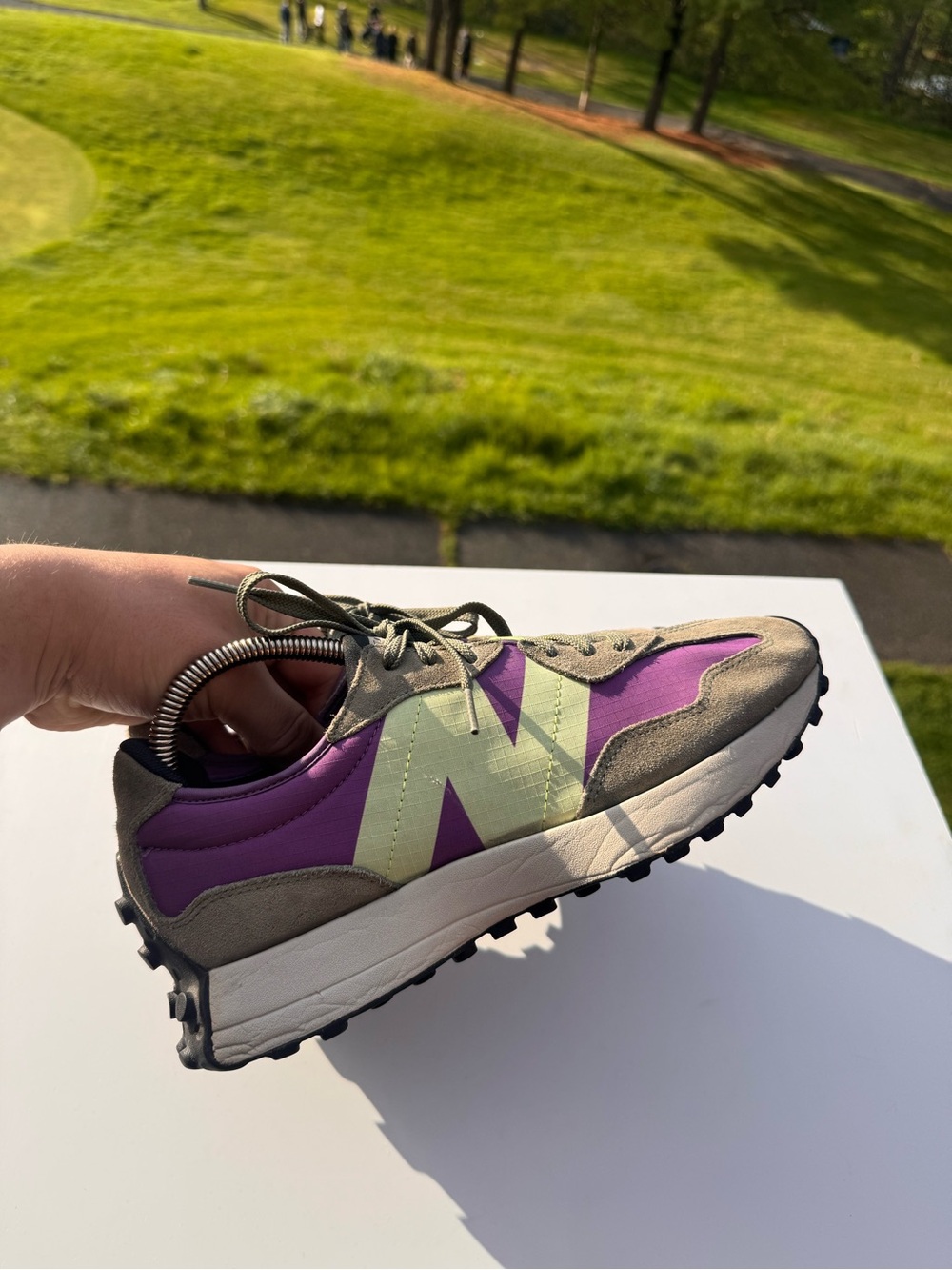 New Balance 327 Purple Green Sneakers 🌿💜